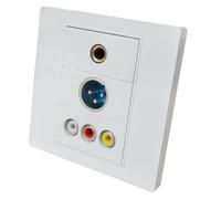 HOOLRZI Pannello in Plastica Tipo 86 Personalizzabile con Cornice Incorporata Adatto per Reti Multimediali Interfacce USB HDTV Modulo Rimovibile con Texture ABS