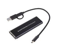 HOOLRZI Per M.2 Hard Disk Enclosure USB 3.1 Per M.2 Esterno Hard Disk Drive Adattatore 10Gbps NVME Alluminio Tutto Disco Rigido Box Usb