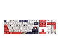 HOOLRZI Personalità PBT Dye Sublimazione Opaco Vecchia Vernice Tema Keycaps 108key XDA Profilo Satellite Keycaps 108 Tasti Tastiera Meccanica Keycaps