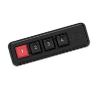 HOOLRZI Piccola tastiera meccanica chiave 4 chiave di gioco del doppio collegamento TypeC chiave programmabile con illuminazione del LED