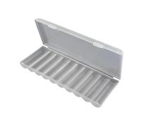 HOOLRZI Scatola Portabatterie con Coperchio Trasparente Perfetta Facile Identificazione E Un'organizzazione per La Casa O L'esterno Custodia Portabatteria Accesso Rapido