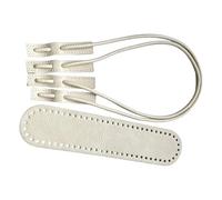 HOOLRZI Set di borse regolabili con stampa animalier con base in PU e cinghie per borse eleganti in pelle PU accessori per borse, Beige