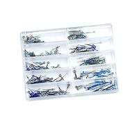 HOOLRZI Set di lancette per orologi in acciaio inox, design a installazione rapida per cronometraggio preciso e compatibilità con il movimento, lancette per orologi a installazione rapida, Argento blu