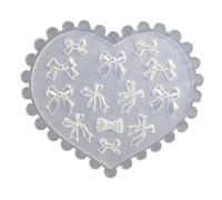 HOOLRZI Stampo Decorativo per Nail Art in Silicone 3D Fai-da-Te a Forma di Cuore