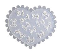 HOOLRZI Stampo Decorativo per Nail Art in Silicone 3D Fai-da-Te a Forma di Cuore