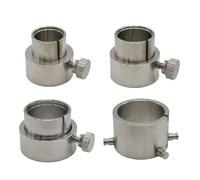 HOOLRZI Strumento essenziale per orologiai, supporto per movimento in acciaio inox, base di fissaggio per movimento di orologi, per riparazione stabile, 4 pezzi