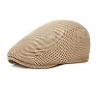 HOOLRZI Ventilazione Design Berretta Cap Spring Outdoor Sun Hat Rughe Resistente Cappello Facile Cura Viaggio Essenziale Unisex Mesh Cap, Beige, Taglia unica