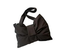 HOOLRZI Wear Resistant Nylon Shoulder Bag Unique Bows Design Generous Interior Underarm Bag for Comfort and Styles Wear Nylon Shoulder Bag