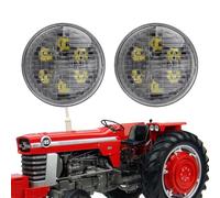 Hooma PAR36 Lampadina LED Faro da Lavoro Led 12V per Trattore Agricolo 6000K Bianco Fascio Compatibile con John Deere/New Holland/Massey Ferguson Veicoli Agricoli