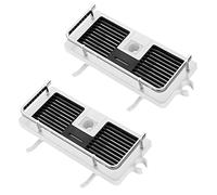 Hoomtaook Portasapone Doccia Senza Forare Portaoggetti Doccia Appendere Mensola per Doccia Staffe per Accessori Doccia Gancio per Soffione Adatto per binario [21mm-25mm] 2 Pezzi Bianco