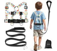HOOMTREE Imbracatura di sicurezza da passeggio e guinzaglio per autismo e bisogni speciali per bambini dai 6 ai 12 anni con laccio facile da regolare + maniglia di emergenza per prevenire vagabondaggi