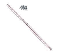 Hoopever - Cerniera Continua in Metallo, 600 mm x 25 mm x 1 mm, Cerniera Lunga in Acciaio Inox, Apertura a 270 Gradi, Resistente, per Pianoforti, Armadi, Porte, Grandi Finestre, Barche, Cromate