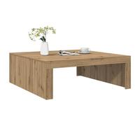 Hoopleep Artisan Coffee Table, 100 x 100 x 35 cm, legno ingegnerizzato, Modern Square Living Room Table, Sturdy Surface for Drinks & Decor, Easy to Clean, Design senza tempo