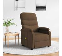 Hoopleep Braun Fabric Massage Recliner Chair, 6 punti vibrazione, manuale reclining Divano per Living Room, Small Bedroom, Cozy Reading Nook, Comfort Lounge Furniture, 75 x 91 x 101 cm