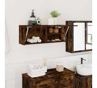 Hoopleep Cabinet da parete in legno composito, 80 x 25 x 30 cm, spazio salvataggio Vanity for Small Bathrooms, Easy Assembly