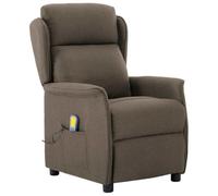 Hoopleep Electric Massage Recliner Chair, tessuto tortora, 67,5 x 93,5 x 101,5 cm, design moderno, porta USB, Power Reclining, for Living Room, Bedroom, Comfort Relaxation