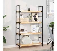 Hoopleep Floating Wall Shelves, Set di 3, Solid Acacia Wood, Unfinished, 100 x 30 x 4 cm, Rectangular Mounted Storage for Bedroom Living Room Decor Display