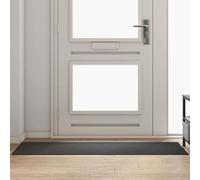 Hoopleep Modern Anthracite Black Floor Mat, 60 x 180 cm Non-Slip Polipropilene Vinyl Rug for Entryway and Hallway, Durable Runner for Kitchen and Bathroom Indoor Use