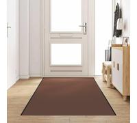 Hoopleep Modern Entryway Floor Mat, Brown & Black, 120 x 400 cm Polipropilene & Vinile, Non-Slip, Durable Indoor Area Rug for Hallway, Kitchen, Living Room, Easy Clean