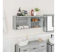 Hoopleep Sonoma Gray - Cabinet da bagno con montaggio a parete, 100 x 25 x 40 cm, materiale composito durevole in legno, ideale per il bagno, la cucina, la casa