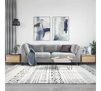 Hoopleep Sonoma Oak Coffee Tables, 2 pezzi, 50 x 46 x 35 cm, materiale derivato da legno, Modern Living Room Tables with Storage, Durable Center Table Set per la casa