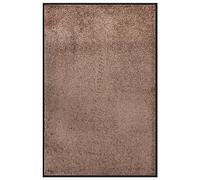 Hoopleep Tappetino antiscivolo marrone, 80 x 120 cm, grande tappetino per pavimenti entryway Floor Mat, resistente in polipropilene con retro in vinile per uso interno ed esterno, lavabile per Hallway