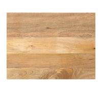 Hoopleep Tavolo da pranzo, 80 x 70 x 3,8 cm, rettangolare, legno massello mango, tavolo da pranzo, scrivania