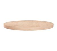 Hoopleep Tavolo rotondo Ø 70 x 4 cm legno massello non trattato rovere tavolo tavolo da pranzo fai da te, tavolo da caffè, tavolo da scrivania, piano in legno massello per casa e ristorante