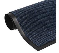 Hoopleep Tufted Doormat, 60 x 180 cm, blu polipropilene Runner Rug for Entryway, non-slip Rubber Backing, Washable Floor Mat, resistente all'umidità per cucina, Hallway, Laundry Room