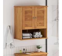 Hoopleep VIGO - Armadietto da bagno da parete, in legno di pino massiccio, per piccole stanze da bagno, 67,5 x 34 x 71,5 cm, design moderno