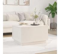 Hoopleep White Coffee Table for Living Room, 60 x 50 x 35 cm Solid Pine Wood, Lift Top with Storage Compartment, Modern Center Table Design for Home