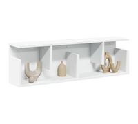 Hoopleep White Wall Cabinet, 100 x 20 x 30 cm, in legno per bedroom, Living Room, & Bathroom, Modern Mounted Storage & Display Solution