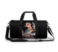 Hoopoe - Borsone sportivo da viaggio, leggero, con stampa floreale e uccellino, per uomo e donna, Stile:, 17.7in/9in/9in, MHXYZHW