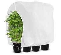 HOOPOE Copertura Piante Inverno,Telo da Sposa per Piante 200x 240cm,Telo Piante Inverno,Telo Copri Piante Antigelo con Coulisse e Cerniera,Telo Antigelo per Piante,Telo Tessuto Non Tessuto per Piante
