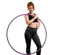 Hoopomania Light e Weight Might Hoop Cerchio Hula Hoop con Rivestimento in gommapiuma, 1.2-2.0 kg