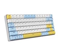 Hoopond Tastiera Da Gioco Meccanica Sostituibile A Caldo-Nero | Tastiera Da Compatta Portatile Cablata All'80%,Interruttore Rosso Lineare,20 Retroilluminate RGB,84 Tasti Senza Conflitto
