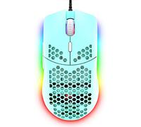 Hoopond ZIYOULANG Mouse da gioco cablato, mouse a nido d'ape leggero 69G con 6400 DPI, mouse da gioco USB programmabile a 6 pulsanti, per giocatori PC e utenti Xbox e PS4(Verde)