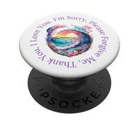 Ho'oponopono Meditation Mantra Emotional Balance PopSockets PopGrip Adesivo