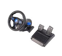 Hoopoocolor Volante da Gioco, Ruotabile a 180° con Feedback di Vibrazione Reale Ruota da Gioco USB Programmabile con Pedale a Molla, Plug and Play per PS4, per PS3, per XBOX One, per XBOX 360