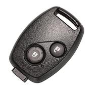 HooRLZ Portachiavi Honda di ricambio per Honda Civic Jazz Crv Insight Accord Fit Frv Remote Car Key Cover Shell Shell 2 pulsanti Honda Key Fob, Honda Civic Key Case - Nessuna lama