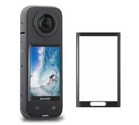 Hooshion Pellicola proteggi schermo per Insta360 X4 (confezione da 2), pellicola protettiva curva in vetro temperato, accessori Insta360 X4, durezza 9H, resistente ai graffi, anti-impronte