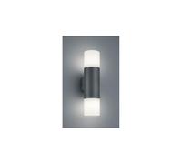 HOOSIC APPLIQUE CILINDRICA DA PARETE 2 LUCI IP44 RUGGINE O ANTRACITE ATTACCO 2XE27 MODERNA