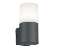 Trio Leuchten Hoosic 224060142 - Lampada da parete per esterni, in alluminio pressofuso, colore: antracite, plastica bianca, 1 lampadina E27