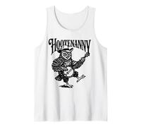 Hootenanny! Funny Banjo Owl Country Bluegrass Cottagecore Canotta