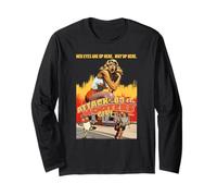 Hooters Attack of The 83ft Hooters Girl Funny B-Movie Retro Maglia a Manica