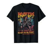 Hooters Heavy Metal Night Florida Wings Restaurant Maglietta