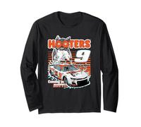 Hooters Racing #9 Coming in Hot Hot Wing Funny Retro Maglia a Manica