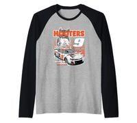 Hooters Racing #9 Coming in Hot Hot Wing Funny Retro Maglia con Maniche Raglan