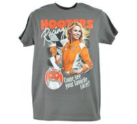 Hooters Racing Vieni A Vedere Il Tuo Pilota Preferito Maglietta Grigia Da Uomo