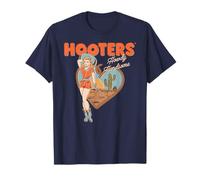 Hooters Western Cowgirl Pinup Girl Howdy Handsome Funny Maglietta
